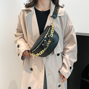 Τσάντα υπό μασχάλη από PU δέρμα, κλείσιμο με φερμουάρ, δρόμος στυλ, οριζόντιο τετράγωνο σχήμα, επένδυση πολυεστέρα