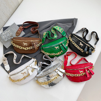 Τσάντα υπό μασχάλη από PU δέρμα, κλείσιμο με φερμουάρ, δρόμος στυλ, οριζόντιο τετράγωνο σχήμα, επένδυση πολυεστέρα