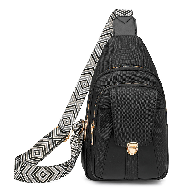 Sieviešu crossbody soma pilsētas vienkāršajā stilā (audums; poliestera iekšējā odere; rāvējslēdzējs; iekšējā telefona kabatiņa)