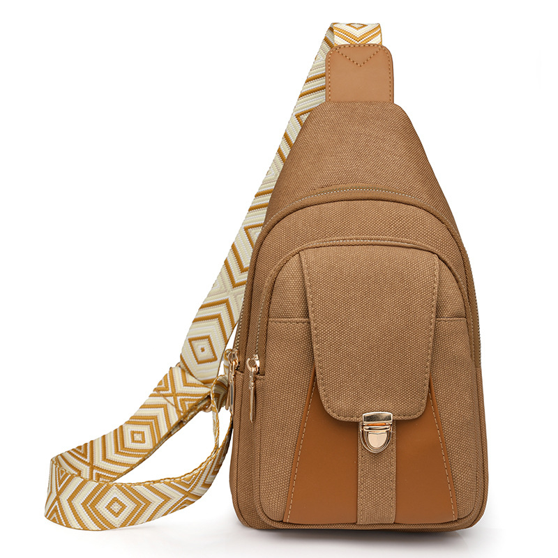 Sieviešu crossbody soma pilsētas vienkāršajā stilā (audums; poliestera iekšējā odere; rāvējslēdzējs; iekšējā telefona kabatiņa)