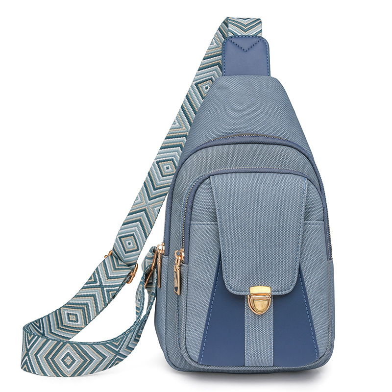 Sieviešu crossbody soma pilsētas vienkāršajā stilā (audums; poliestera iekšējā odere; rāvējslēdzējs; iekšējā telefona kabatiņa)