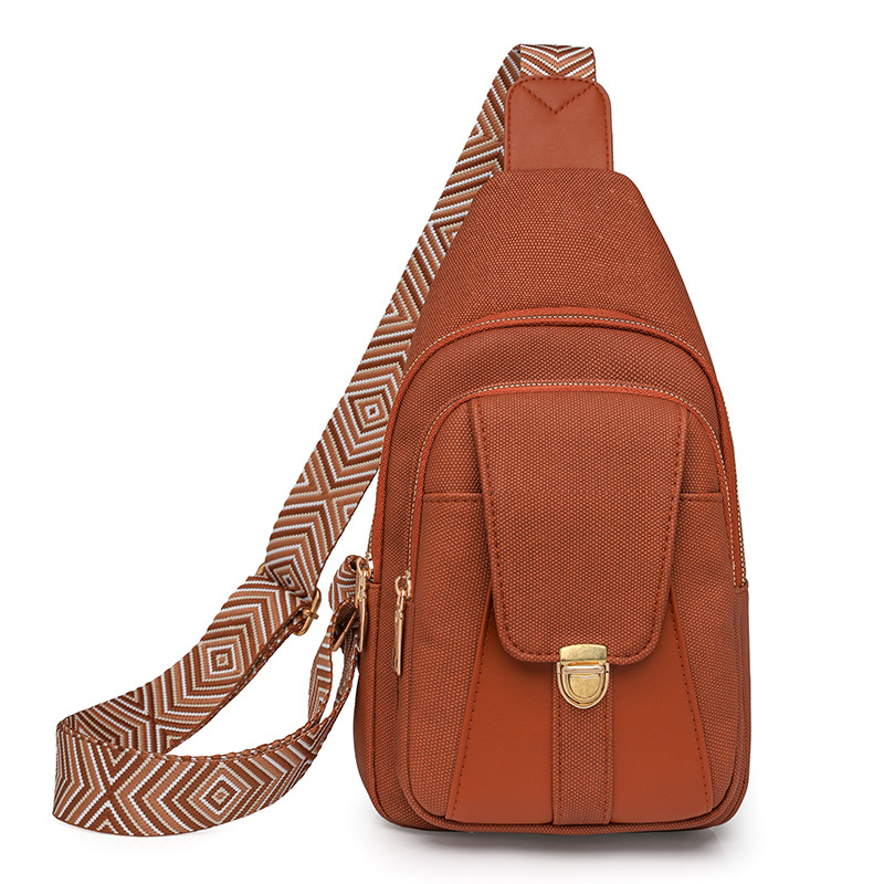 Sieviešu crossbody soma pilsētas vienkāršajā stilā (audums; poliestera iekšējā odere; rāvējslēdzējs; iekšējā telefona kabatiņa)