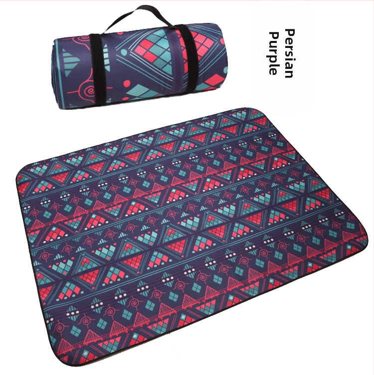 Ārējā mitrumizturīgā piknika sega — poliesteres šķiedra, Oxford audums, ūdensnecaurlaidīgs slānis ar alumīnija foliju, pārnēsājama pludmalei un piknikam