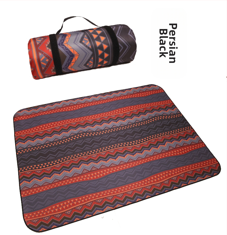 Ārējā mitrumizturīgā piknika sega — poliesteres šķiedra, Oxford audums, ūdensnecaurlaidīgs slānis ar alumīnija foliju, pārnēsājama pludmalei un piknikam