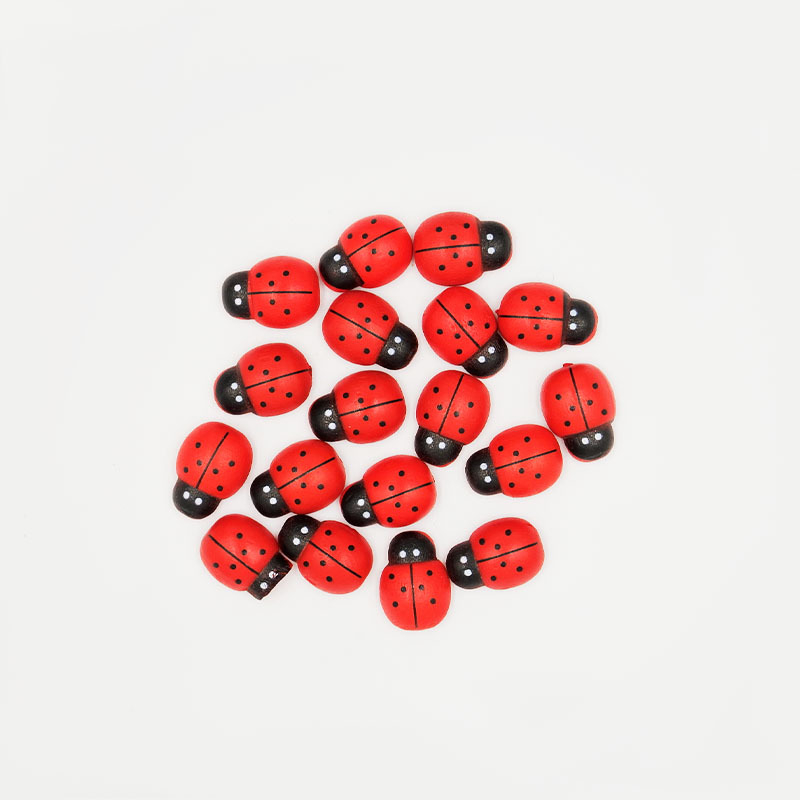 Дървена карикатурна пчела, 3D лепяща DIY миниатюрна фигура за деца