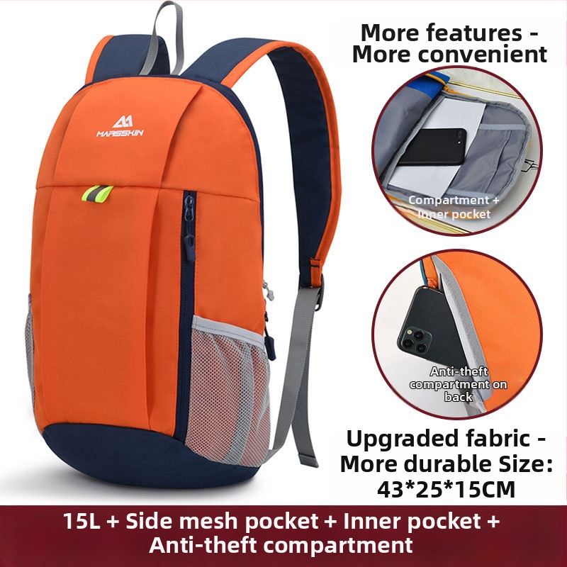 marsskin kalnu mugursoma, universāla, 600D Oxford poliesters, āra sportam, pieaugušajiem