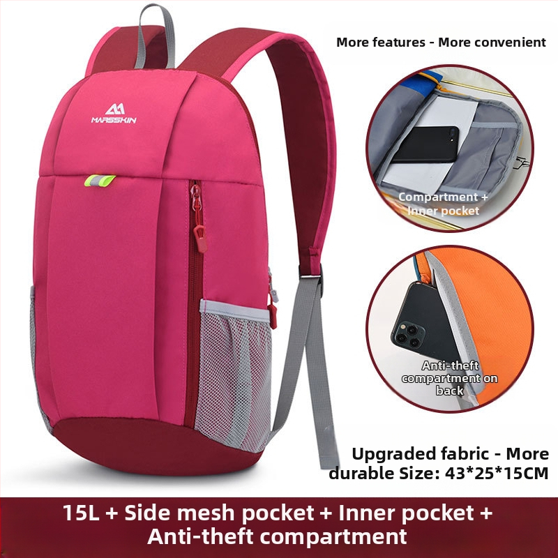 marsskin kalnu mugursoma, universāla, 600D Oxford poliesters, āra sportam, pieaugušajiem