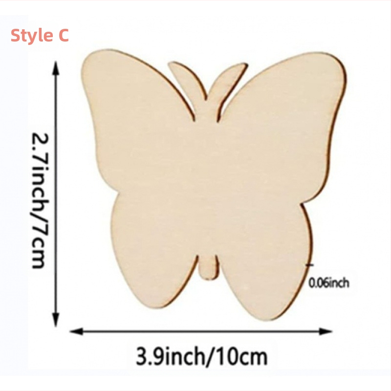 Дървени шаблони за рисуване на пеперуди за деца — бук дърво, пъзел арт комплект, тема пеперуда, модерен и семпъл стил за домашен декор