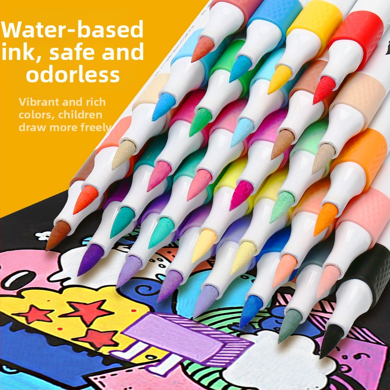 Master ακρυλικοί μαρκαδόροι με μαλακό άκρο, 36 χρώματα αναπλήρωσης