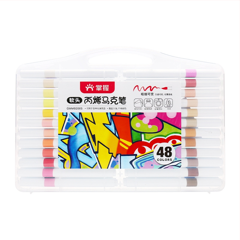 Master ακρυλικοί μαρκαδόροι με μαλακό άκρο, 36 χρώματα αναπλήρωσης