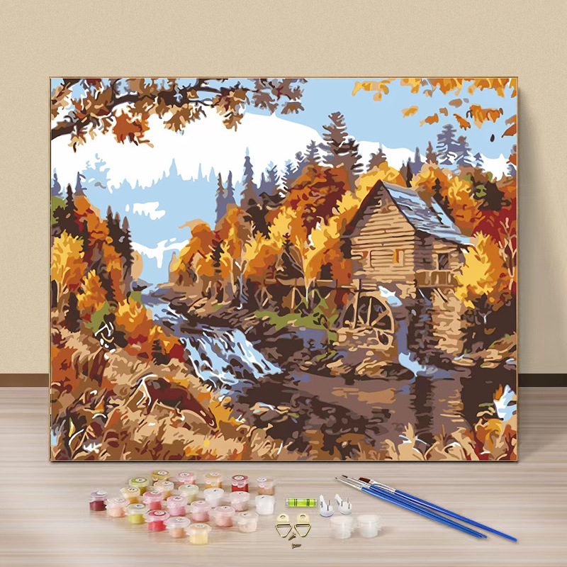 DIY цифрова маслена живопис — летен плажен мотив, без рамка, персонализирана, подходяща за всекидневна и спалня, модерен минимализъм