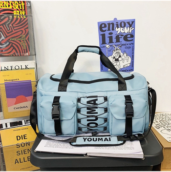 Τσάντα γυμναστικής με διαχωρισμό βρεγμένου-ξηρού, unisex, 20–35L, Oxford ύφασμα