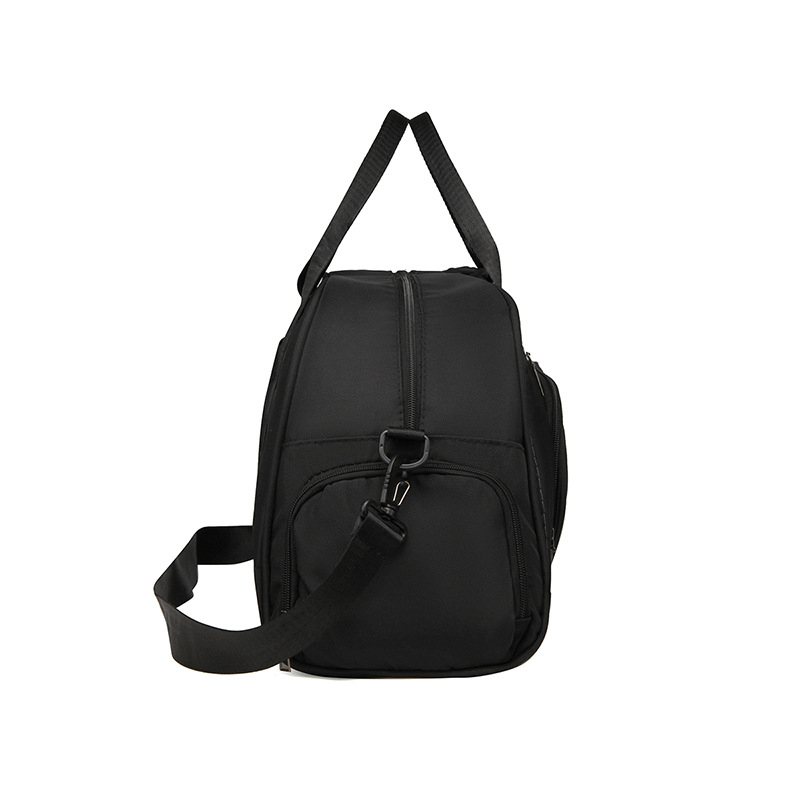 Geantă de fitness cu separare umed/uscată și compartiment separat pentru pantofi, capacitate 20–35 L, material Oxford, respirabil, căptușeală din poliester, stil urban simplu