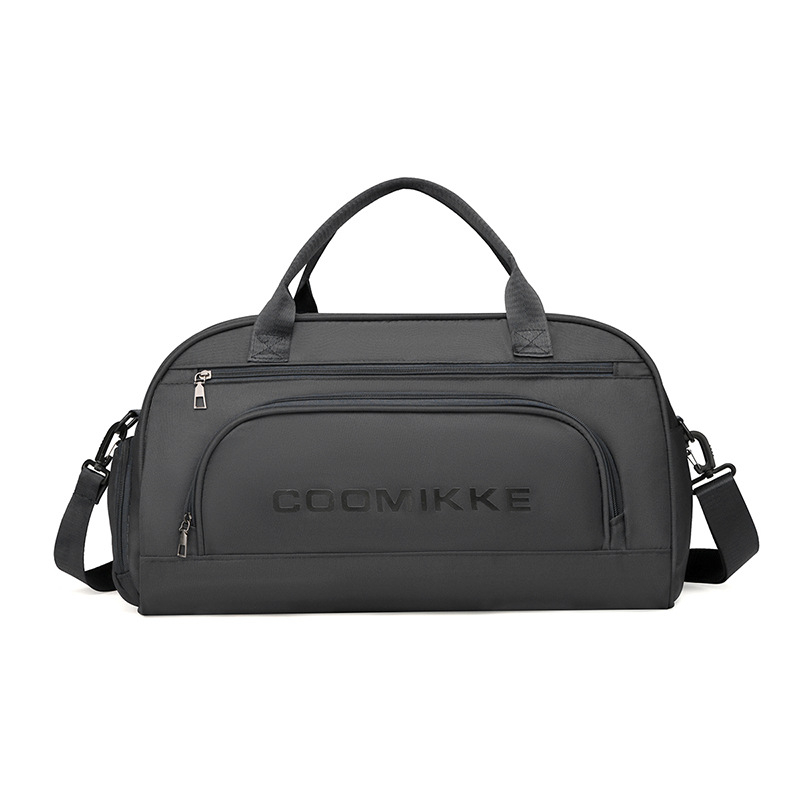 Geantă de fitness cu separare umed/uscată și compartiment separat pentru pantofi, capacitate 20–35 L, material Oxford, respirabil, căptușeală din poliester, stil urban simplu