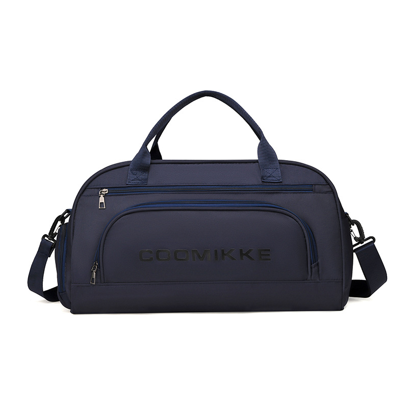 Geantă de fitness cu separare umed/uscată și compartiment separat pentru pantofi, capacitate 20–35 L, material Oxford, respirabil, căptușeală din poliester, stil urban simplu