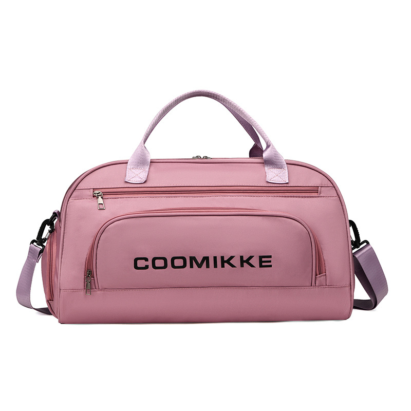 Geantă de fitness cu separare umed/uscată și compartiment separat pentru pantofi, capacitate 20–35 L, material Oxford, respirabil, căptușeală din poliester, stil urban simplu