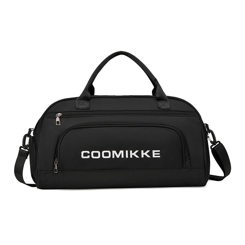 Geantă de fitness cu separare umed/uscată și compartiment separat pentru pantofi, capacitate 20–35 L, material Oxford, respirabil, căptușeală din poliester, stil urban simplu