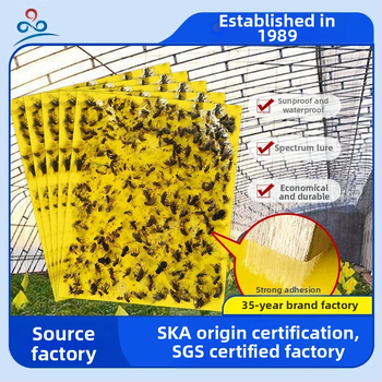 Κολλητική επιφάνεια εντόμων για μύγες φρούτων και κουνούπια – διπλής όψεως, μη τοξική, διάρκεια ζωής 5 έτη, 1000 φύλλα