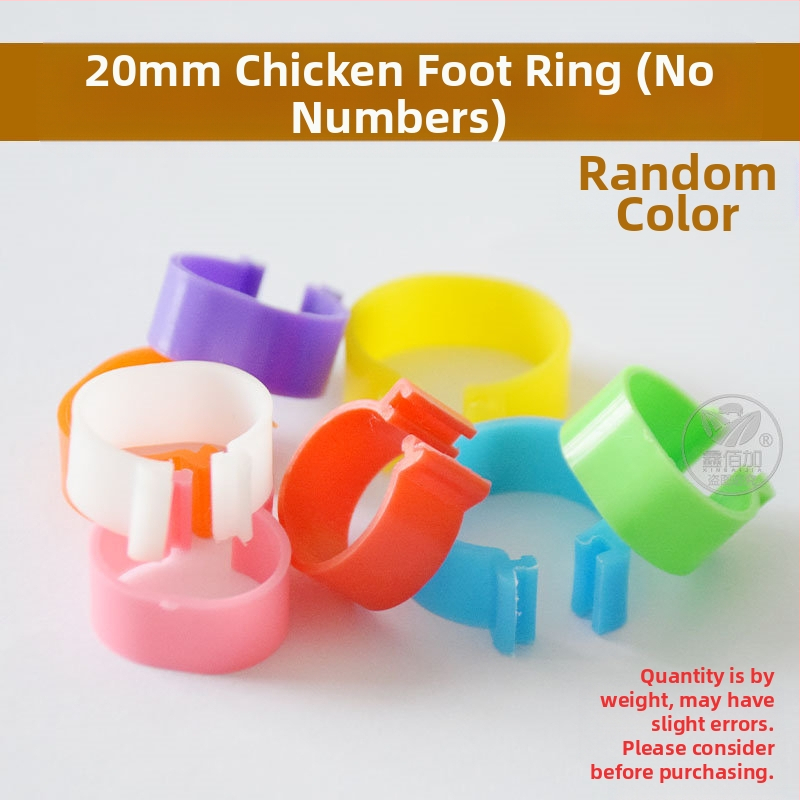 Putnu marķēšanas gredzens ar atvērtu sprādzi – paredzēts vistām, pīlēm un zossēm – Xin Baijia