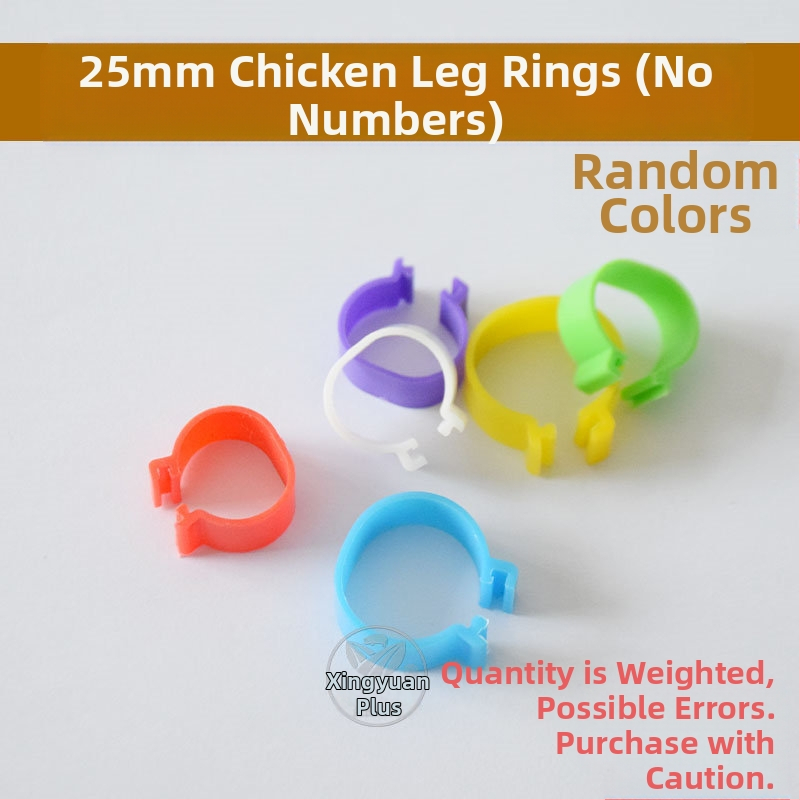 Putnu marķēšanas gredzens ar atvērtu sprādzi – paredzēts vistām, pīlēm un zossēm – Xin Baijia