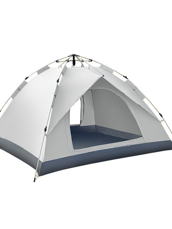 Автоматична палатка за къмпинг с бързо разпъване, еднослойна, за 3-4 човека, стълбове от фибростъкло, външна водоустойчива материя 1000-1500 мм