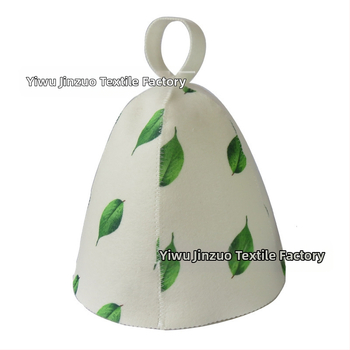 Шапка за сауна от фетр с усилена топлоизолация и абсорбция на влага (0.1 kg; повторна употреба; лого: да; марка Yiwu golden seat)