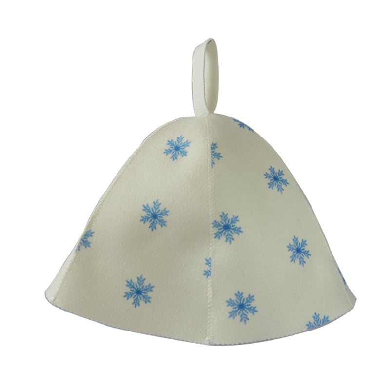 Шапка за сауна от фетр с усилена топлоизолация и абсорбция на влага (0.1 kg; повторна употреба; лого: да; марка Yiwu golden seat)