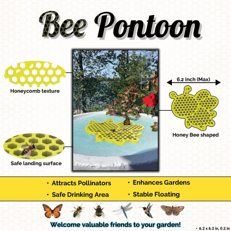 Плаващ остров за пчели – декоративен елемент за градина и басейн, хранилка за пчели и пеперуди (Материал: Bubble; Стил: 52923271; Категория на продукта: Реквизит за оформление на площадки)