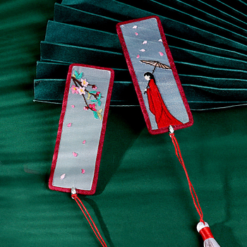 Meian DIY комплект за Су бродерия за начинаещи – мотиви цветя/трева/листа, за дневна, тъканна бродерия, нов китайски стил