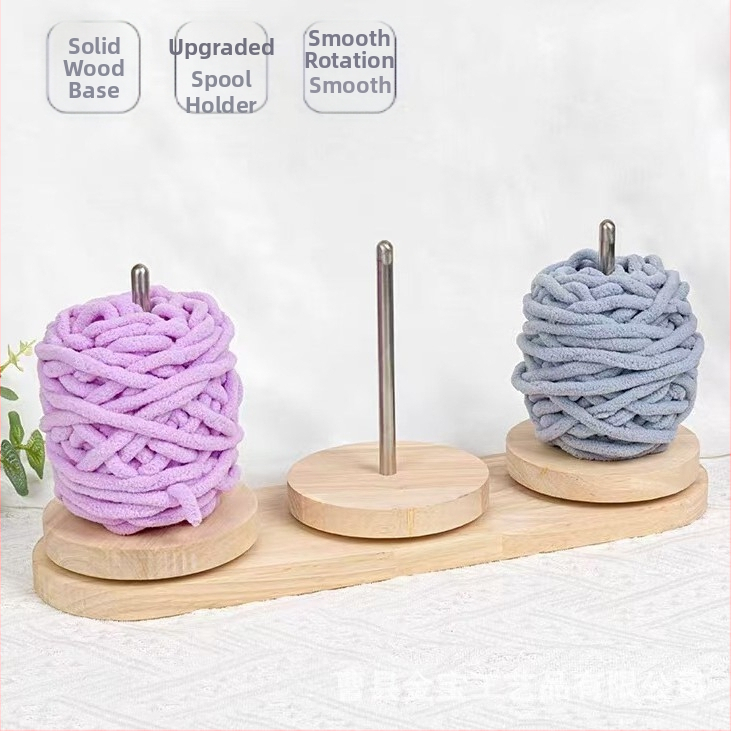 Дървен въртящ се разпределител за прежда с пет оси, борова дървесина, модерен минималистичен стил