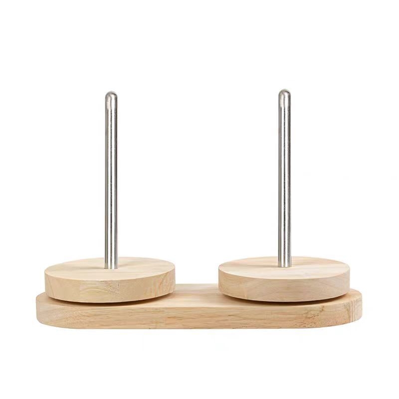 Дървен въртящ се разпределител за прежда с пет оси, борова дървесина, модерен минималистичен стил