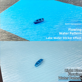 Пластмасов DIY модел за пясъчна маса с повърхност на водни вълни – статичен модел за морски пейзаж