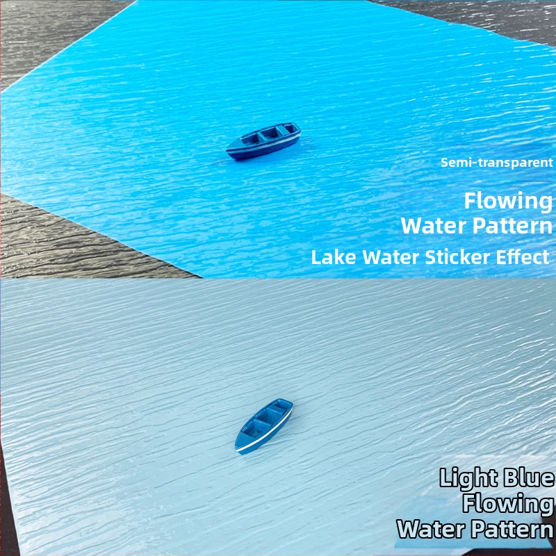 Пластмасов DIY модел за пясъчна маса с повърхност на водни вълни – статичен модел за морски пейзаж