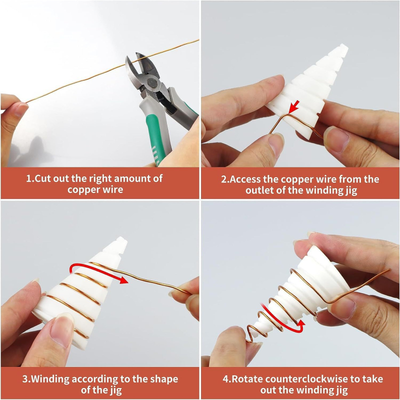 YINXING Háromrészes készlet bonsaihoz, műanyag huzalszál tekerő készülék