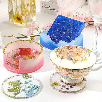 Μορφή σιλικόνης για εποξειδική ρητίνη – DIY σουβέρ ποτών, ακανόνιστο σχήμα, φόρμες ψησίματος