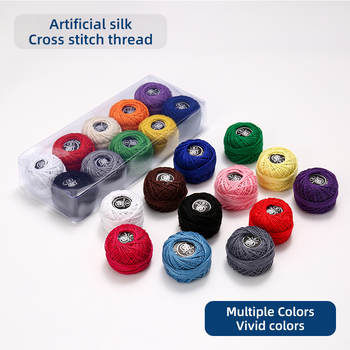 Νήματα κεντήματος σταυροειδούς, ίνες rayon, σε κουτί, σετ με δυνατότητα προσαρμογής, μάρκα Shiyu, μινιμαλιστικό στυλ