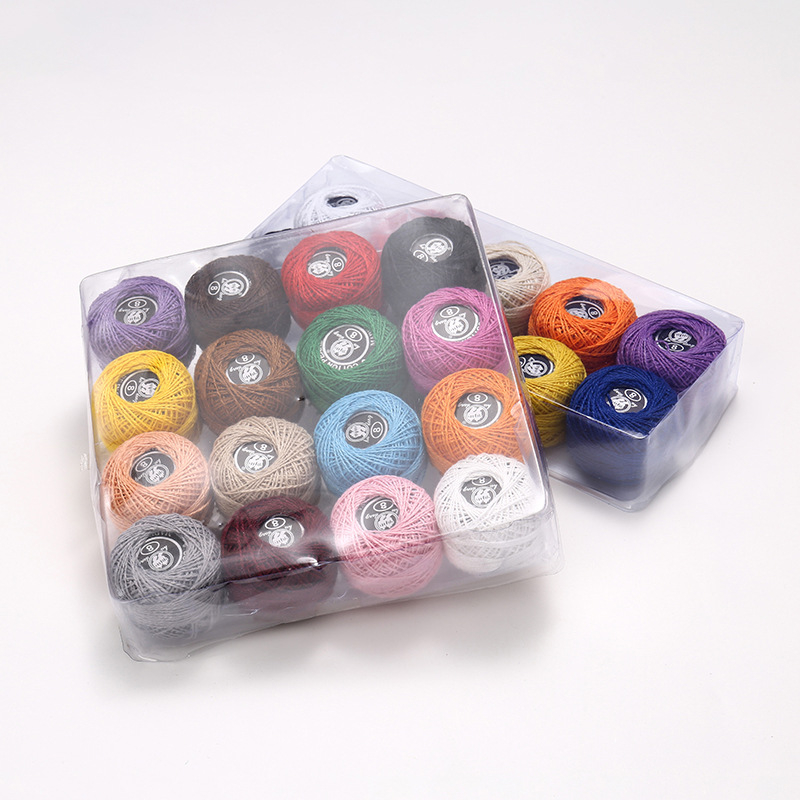 Fire pentru broderie încrucișată, fibre rayon, set ambalat în cutie, ambalaj personalizabil, brand Shiyu, stil minimalist