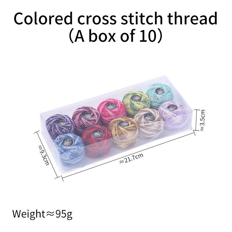 Fire pentru broderie încrucișată, fibre rayon, set ambalat în cutie, ambalaj personalizabil, brand Shiyu, stil minimalist