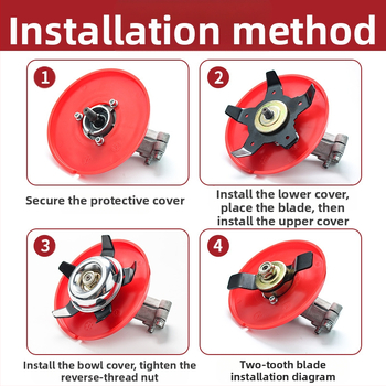 Λεπίδα βενζινοκόπτη με κεφαλή διπλής χρήσης και πολύλειτουργική πλάκα ζιζανίων για γκαζόν, καλλιέργειες ρυζιού και οπωρώνες