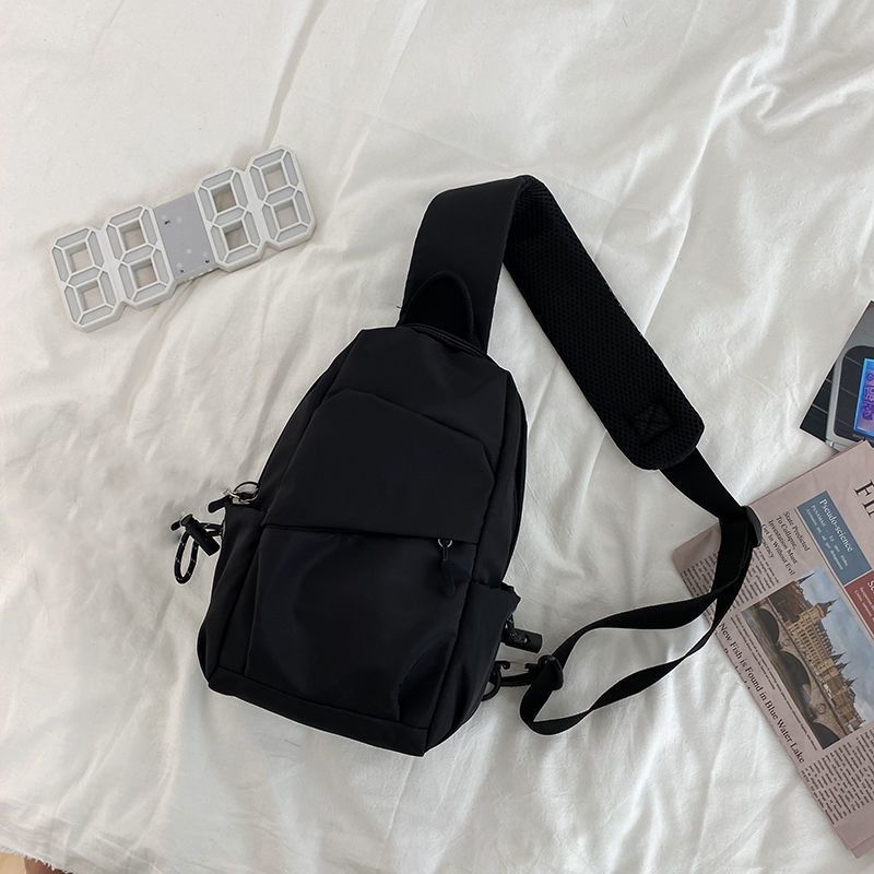 Unisex PU crossbody τσάντα με επένδυση από νάιλον, Άνοιξη 2024, καθημερινή χρήση