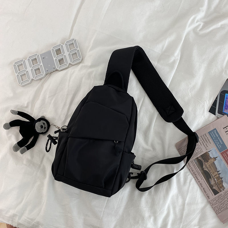 Unisex PU crossbody τσάντα με επένδυση από νάιλον, Άνοιξη 2024, καθημερινή χρήση