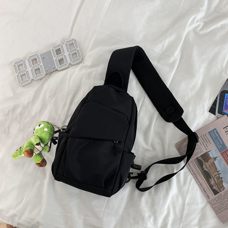 Unisex PU crossbody τσάντα με επένδυση από νάιλον, Άνοιξη 2024, καθημερινή χρήση