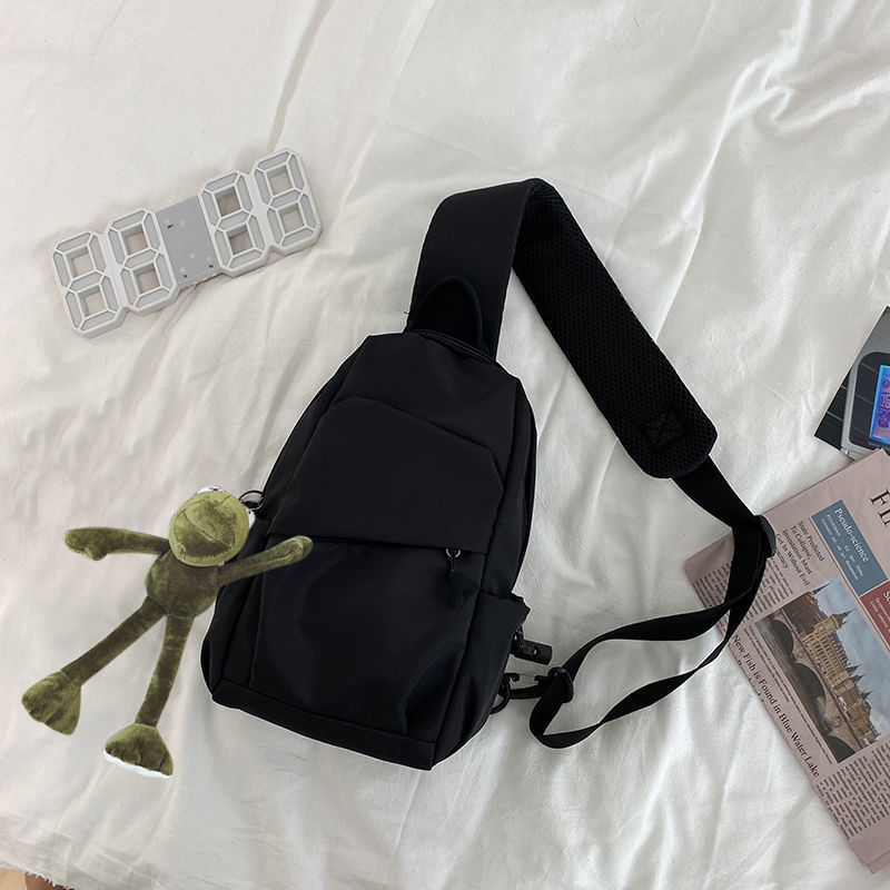 Unisex PU crossbody τσάντα με επένδυση από νάιλον, Άνοιξη 2024, καθημερινή χρήση