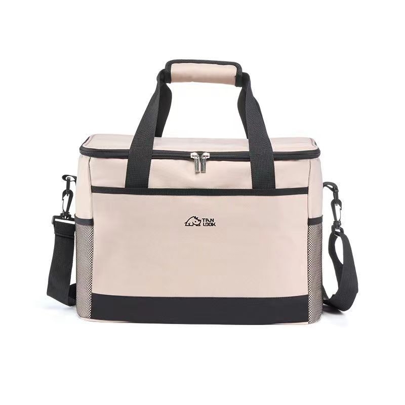 Prenosná izolačná taška na piknik od značky Rundu s chladiacim balíčkom, zložená, rýchle chladenie, Oxford textil, objem 30