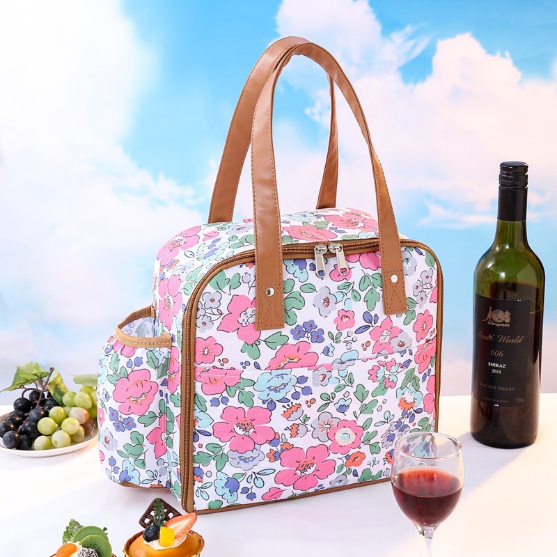 Izolirana torba za ručak za odrasle, stil ruksaka, 9L kapaciteta, 600D Oxford tkanina + PEVA