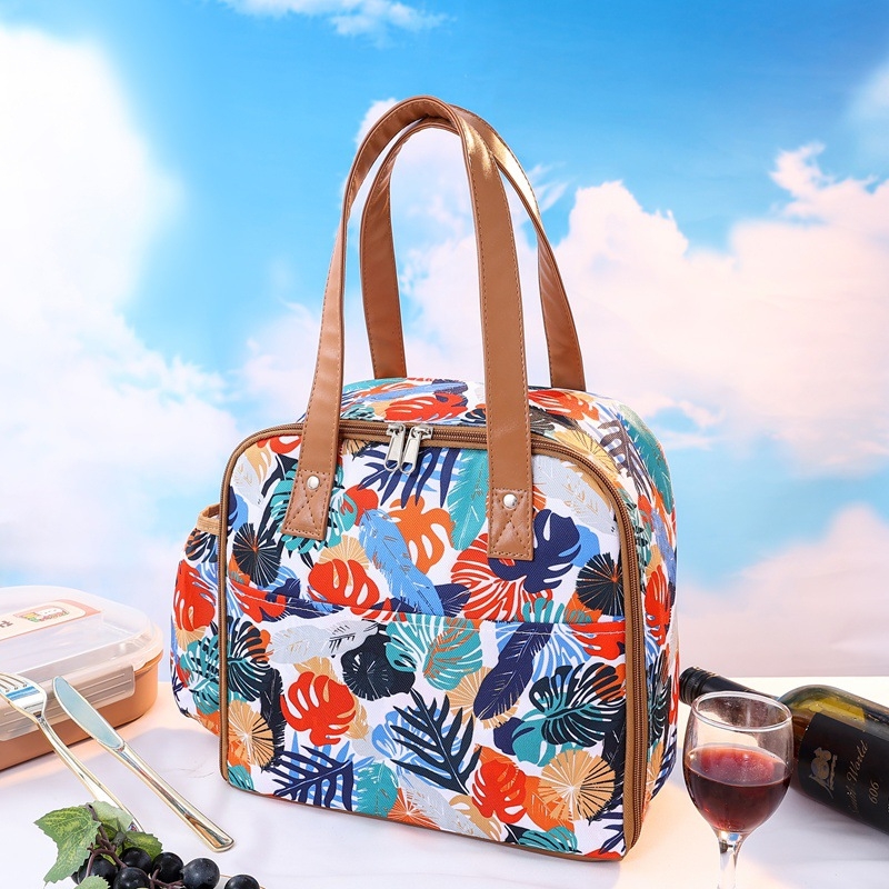 Izolirana torba za ručak za odrasle, stil ruksaka, 9L kapaciteta, 600D Oxford tkanina + PEVA