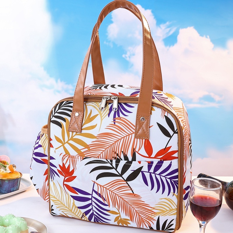 Izolirana torba za ručak za odrasle, stil ruksaka, 9L kapaciteta, 600D Oxford tkanina + PEVA