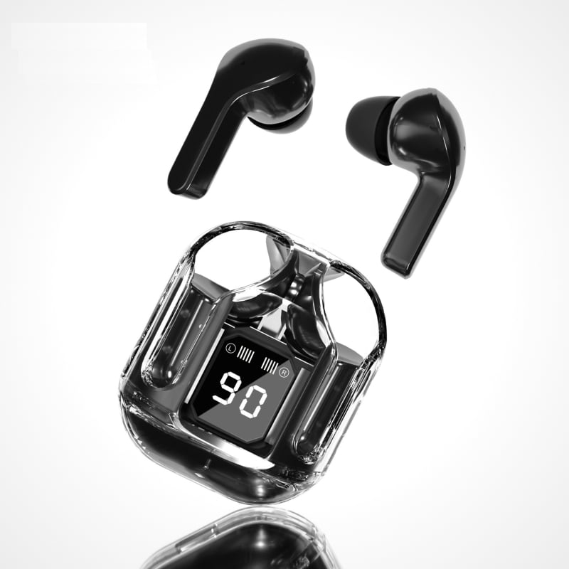 Ari31 HK3 безжични гейминг слушалки с цифров дисплей, Bluetooth 5.4, обхват до 15 м, ниска латентност за електронни спортове
