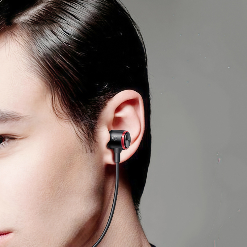 Vadu iekšējās ausu spēļu austiņas ar dinamisku skaļruni, spēcīgs bas, inline vadība, 1,2 m kabelis, 3,5 mm ligzda, modeļ E3, Android savietojams