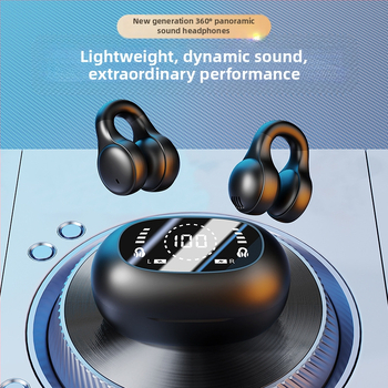 Air-conduction Bluetooth clip-in earphones с шумопотискане, Bluetooth 5.4, IPX4, обхват 10 m
